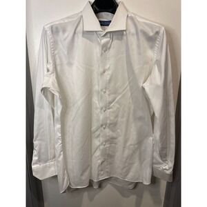 Tom James Dress Shirt Men's XL White - Executive‎ Collection